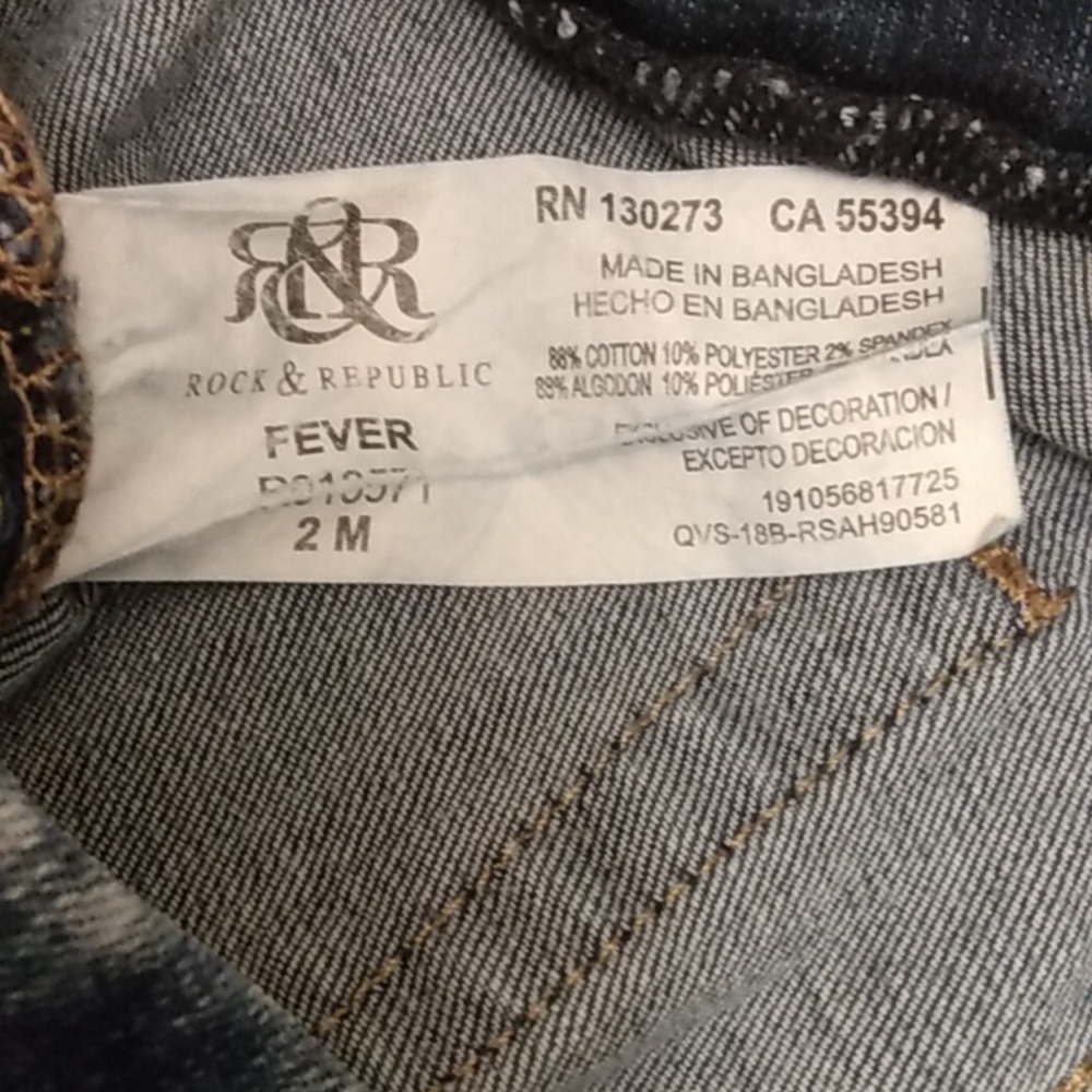 Rock & Republic DENIM Rx Stretch Jeans - Size 2M - Picture 6 of 9